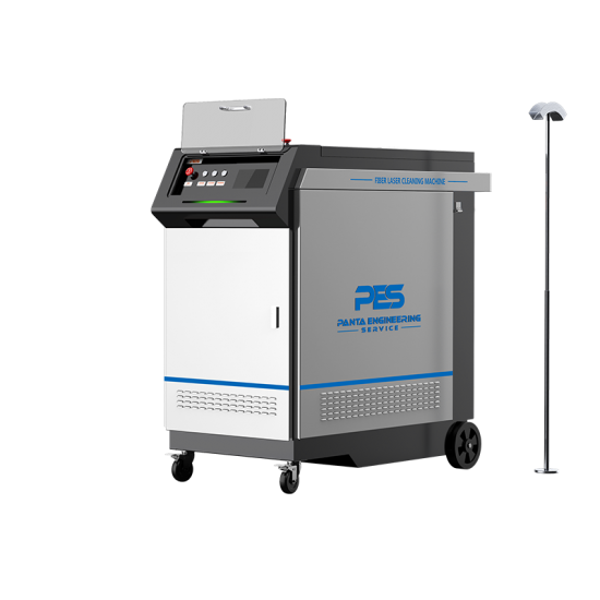 Industrial Pulse Fiber Laser Cleaning Machine Laser Rust Removal Machine  For Sale